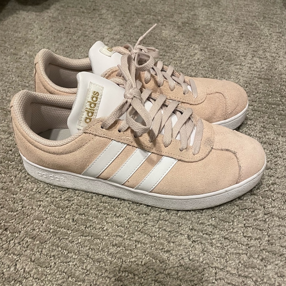 Light pink Adidas shoes
